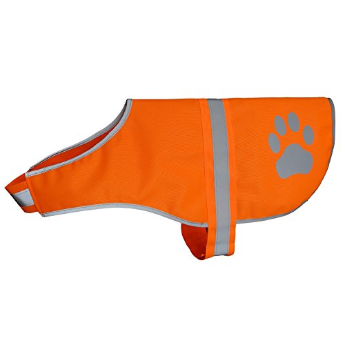 Product Cover Hiado Dog Reflective Safety Vest High Visibility for Walking Running Hiking to Keep Dogs Visible Safe from Cars and Hunting Accidents Orange L