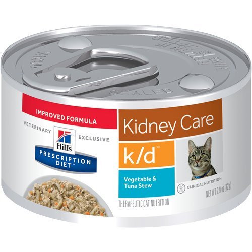 Product Cover Hill's Prescription Diet k/d Kidney Care Vegetable & Tuna Stew Canned Cat Food 24/2.9 oz