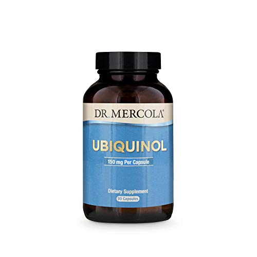 Product Cover Dr. Mercola, Ubiquinol 150mg, 90 Servings (90 Capsules), Non GMO, Soy-Free, Gluten Free