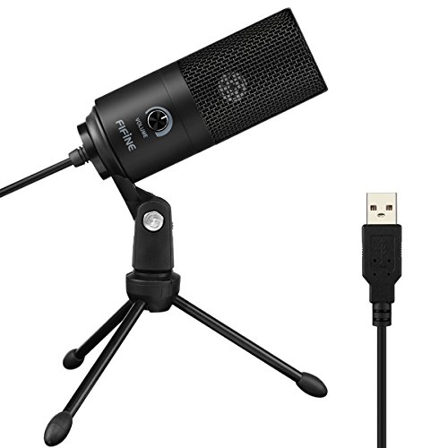 Product Cover USB Microphone,Fifine Metal Condenser Recording Microphone for Laptop MAC or Windows Cardioid Studio Recording Vocals, Voice Overs,Streaming Broadcast and YouTube Videos-K669B