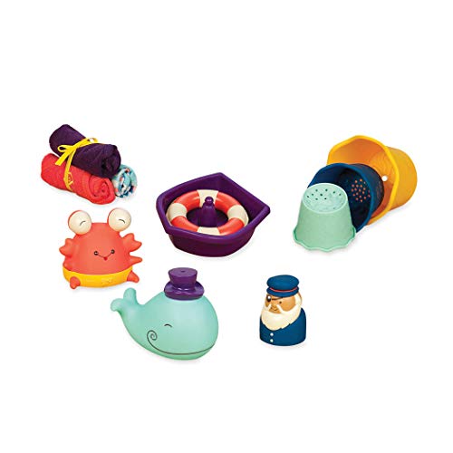 Product Cover B. toys - Wee B. Splashy Baby Bath Toys - Toddler Bath Tub Starter Kit (11-Pcs) For Kids 0+