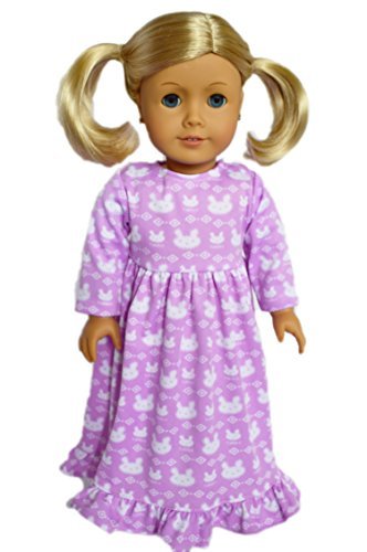 Product Cover My Brittany's Lavender Bunny Nightgown for American Girl Dolls- 18 Inch Doll Clothes