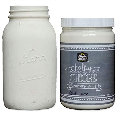 Product Cover Chalk Finish Paint - Furniture & Cabinet Paint (32 oz, Old Lace)