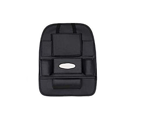 Product Cover Autofurnish PU Leather 3D Car Back Seat Multi Pocket Storage Organizer Holder (Black)