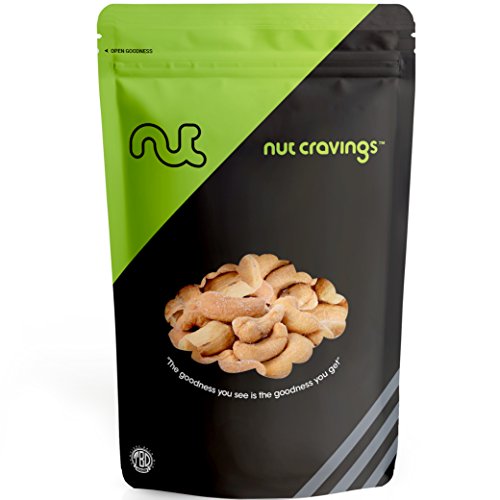 Product Cover Nut Cravings Roasted & Salted Fancy Whole Cashews (2 Pounds) - In Resealable Bag - 32 Ounce