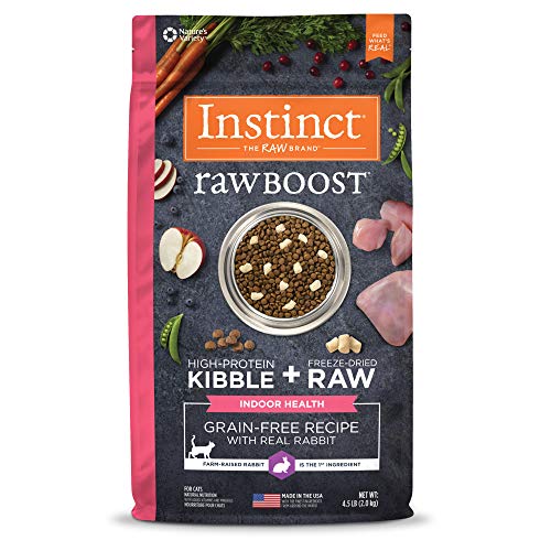 Product Cover Instinct Raw Boost Indoor Health Grain Free Recipe with Real Rabbit Natural Dry Cat Food by Nature's Variety, 4.5 lb. Bag