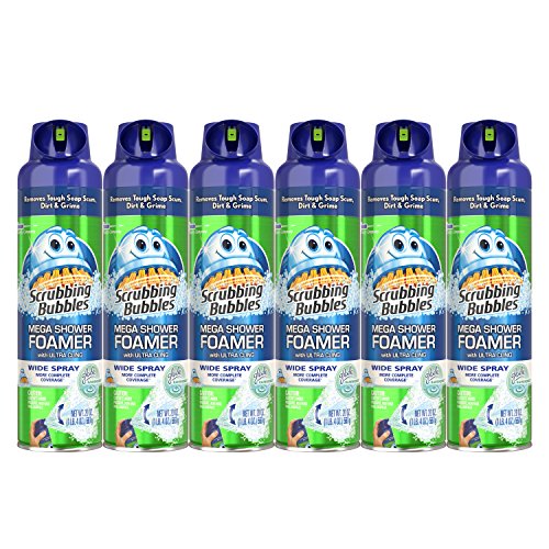 Product Cover Scrubbing Bubbles 20 oz Mega Shower Foamer Aerosol, 6Count