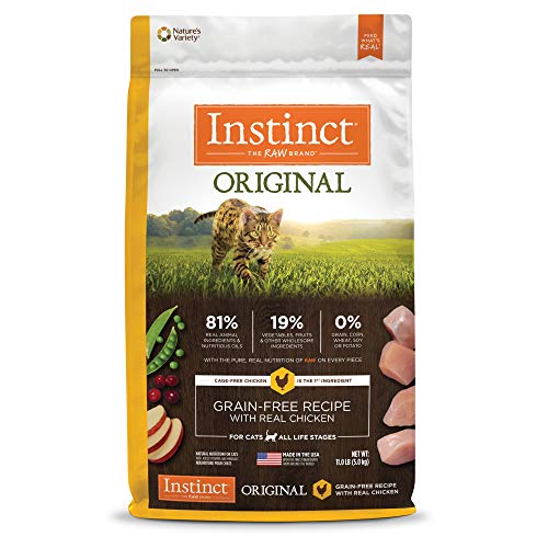 Product Cover Instinct Original Grain Free Recipe with Real Chicken Natural Dry Cat Food by Nature's Variety, 11 lb. Bag