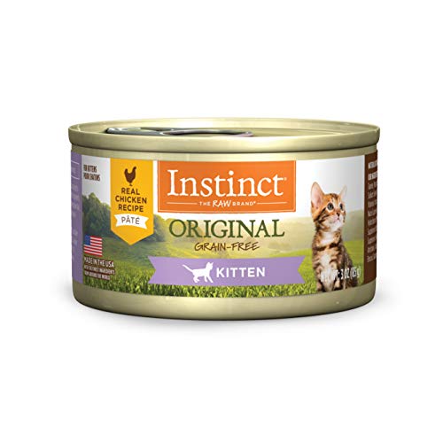 Product Cover Instinct Original Kitten Grain Free Real Chicken Recipe Natural Wet Canned Cat Food by Nature's Variety, 3 oz. Cans (Case of 24)
