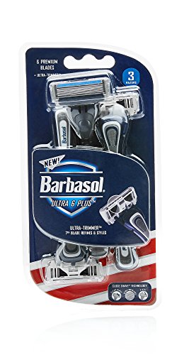 Product Cover Barbasol Premium Disposable Ultra 3 Razor, 4 Count, (Pack of 2)