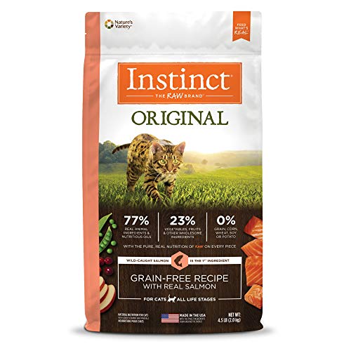 Product Cover Instinct Original Grain Free Recipe with Real Salmon Natural Dry Cat Food by Nature's Variety, 4.5 lb. Bag