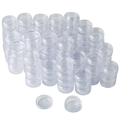 Product Cover Bekith 108 set Clear Empty 3 Gram/ 3ML Plastic Pot Jars, Cosmetic Containers With Lids