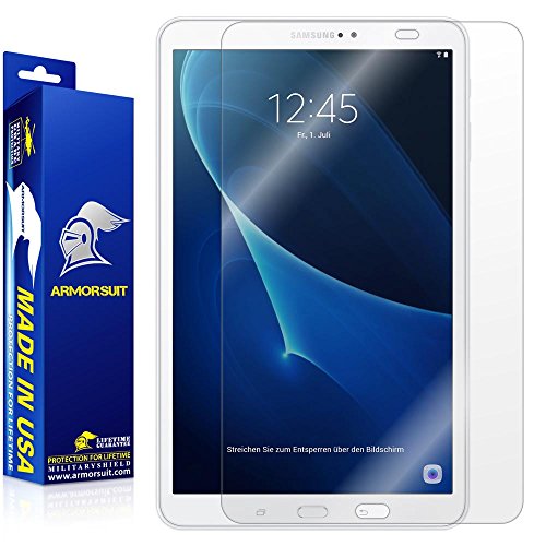 Product Cover ArmorSuit MilitaryShield Screen Protector Designed for Samsung Galaxy Tab A 10.1 (2016 Release)(SM-T580) - Anti-Bubble HD Clear Film