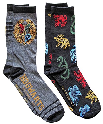 Product Cover Hyp Harry Potter Hogwarts Men's Crew Socks 2 Pair Pack Shoe Size 6-12