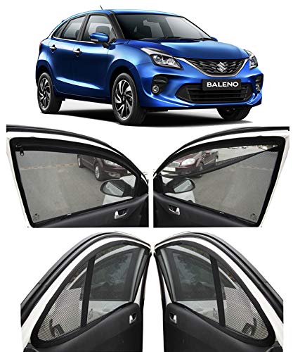 Product Cover AUTOFACT Magnetic Window Sun Shades for Maruti Suzuki Baleno -Set of 4 - with Zipper