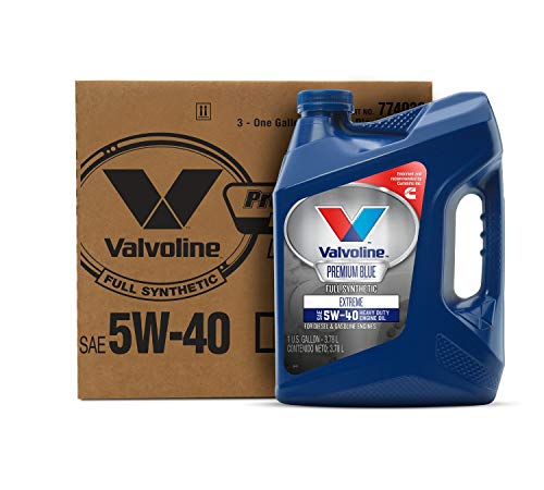 Product Cover Valvoline  Premium Blue  Extreme SAE 5W-40 Synthetic Engine Oil 1 GA, Case of 3