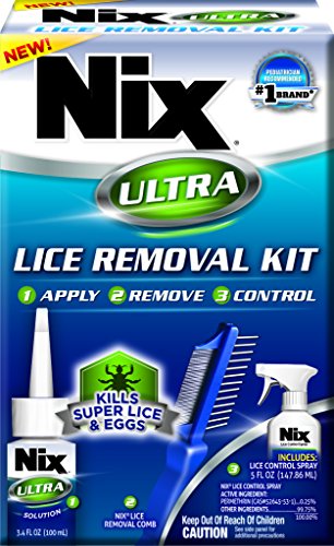 Product Cover Nix Ultra Lice Removal Kit | Kills Super Lice & Eggs | Includes Lice Removal Comb and Control Spray