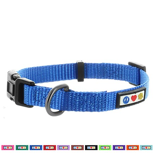 Product Cover Pawtitas Dog Collar for Extra Small Dogs Training Puppy Collar with Solid - XS - Blue