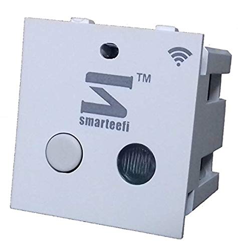 Product Cover smarteefi Polycarbonate 16A Wifi Smart Switch Compatible with Alexa, Standard Size (White)