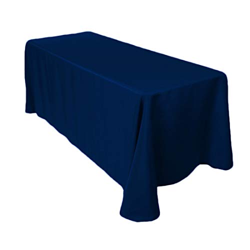 Product Cover Craft And Party Premium Polyester Tablecloth - for Wedding, Restaurant or Banquet use (Navy Blue, 90