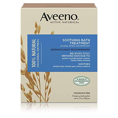 Product Cover Aveeno Soothing Bath Treatment For Itchy, Irritated Skin, 2 Packs of 8 Count