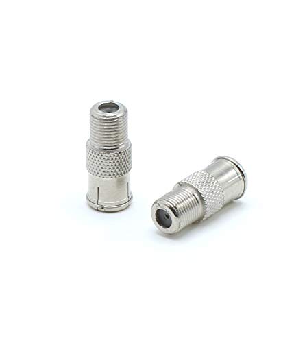 Product Cover THE CIMPLE CO - Coaxial Cable Push on Connectors | 4 Pack | for Tight Corners and Hard to Reach Areas - F Type Adapter for Coax Cable and Wall Plates