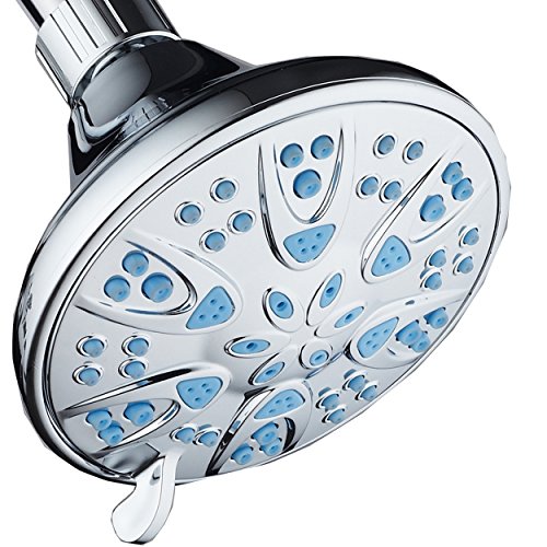 Product Cover AquaDance 5504 Antimicrobial - Anti-Clog High-Pressure 6-Setting Head with Microban Nozzle Protection from Growth of Mold, Mildew & Bacteria for Stronger Shower 4