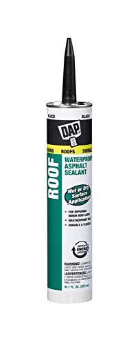Product Cover Dap 18268 2 Pack 10.1 oz. Roof Waterproof Asphalt Filler and Sealant, Black