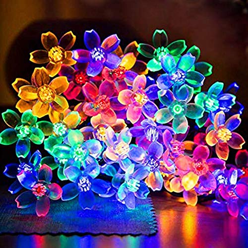 Product Cover AWART Fairy String Lights Christmas Decorative Lights 33 feet 100 LEDs 8 Flash Modes Tail Plug Connectable Cherry Flower Decoration Novelty Light for Party, Patio, Chirstmas, Garden, Home and Garden