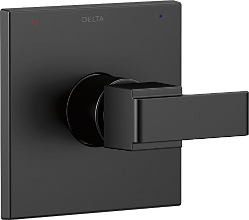 Product Cover Delta Faucet Ara 14 Series Single-Function Shower Handle Valve Trim Kit, Matte Black T14067-BL (Valve Not Included)