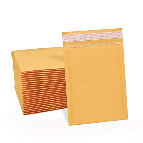 Product Cover UCGOU 6x10 Inch Kraft Bubble Mailers Padded Envelopes Shipping Envelopes Bags Pack of 50 Pcs