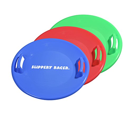 Product Cover Slippery Racer Downhill Pro Saucer Disc Snow Sled (3 Pack)