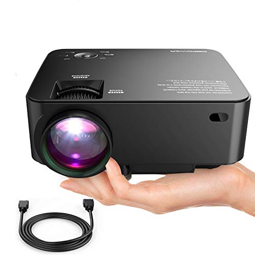 Product Cover DBPOWER T20 LCD Mini Movie Projector, Multimedia Home Theater Video Projector with HDMI Cable, Support 1080P HDMI USB SD Card VGA AV TV Laptop Game iPhone Android Smart-Phone