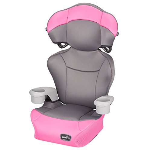 Product Cover Evenflo Big Kid AMP High Back Booster Car Seat, Pink Dove
