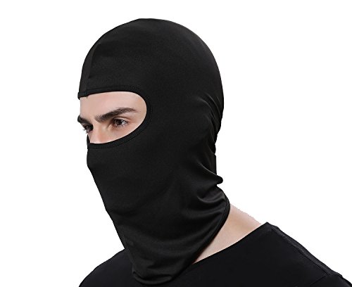 Product Cover GANWAY Women Men Thermal Swat Ski Winter Balaclava Hood Stopper Face Mask for Skullies Beanies Outdoor Sports Windproof Hat (Black)