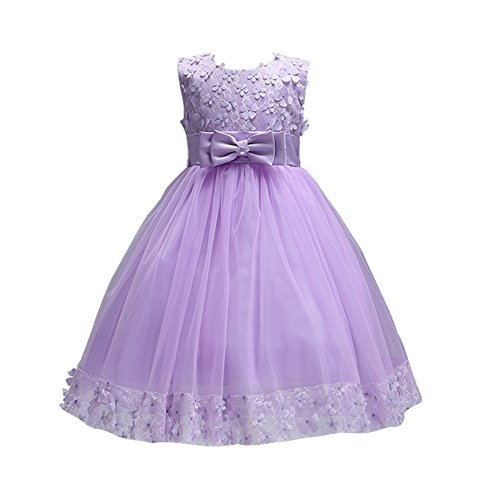 Product Cover Weileenice 1-14 Years Big/Little Girl Flower Lace A-line Party Dresses