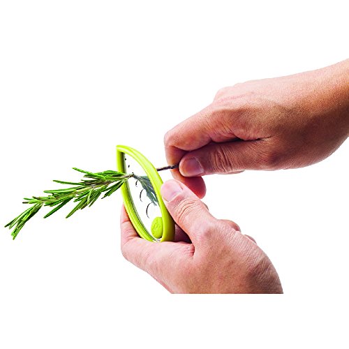 Product Cover Joie Leaf Herb Stripper, Stainless Steel and BPA-Free Plastic, 4-Inches x 1.5-Inches x .25-Inches