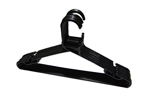 Product Cover arnav Multipurpose Fashionable Plastic Clothes Hanger (Black) - Set of 12