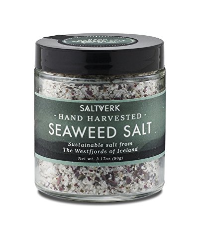Product Cover Saltverk Seaweed Sea Salt, 3.17 Ounces of Handcrafted Gourmet Salt Flakes