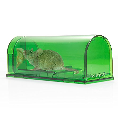 Product Cover Catcha 2 Piece Humane Smart Mouse Trap Live Catch and Release Rodents, Safe Around Children and Pets