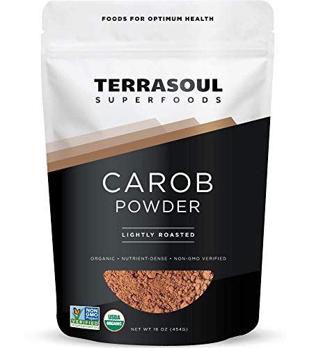 Product Cover Terrasoul Superfoods Organic Carob Powder, 1 Lb - Cocoa Powder Alternative | High in Fiber