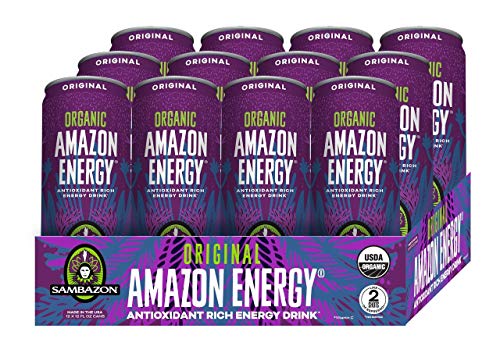 Product Cover Sambazon Amazon Energy Drink, Original Acai Berry, 12 Ounce (Pack of 12)