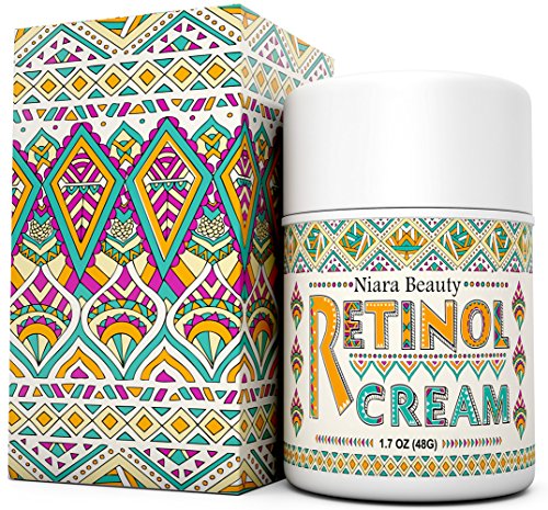Product Cover Retinol Cream Moisturizer for Face & Eyes - Anti Aging, Wrinkles, Fine Lines, Acne, Scars, Even Skin Tone - Best Natural & Organic Hyaluronic Acid, Green Tea, Vitamin E - Use Night & Day - 1.7 OZ