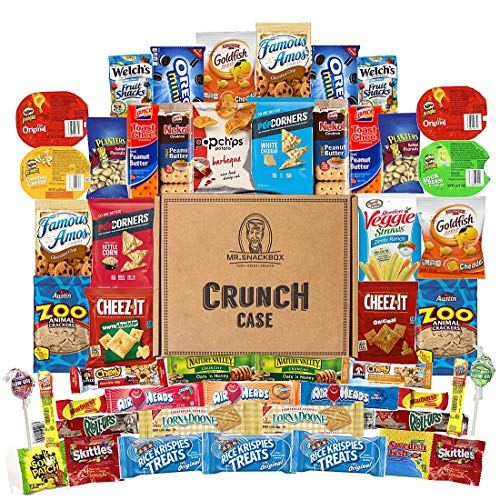 Product Cover Mega Snacks (50 Count) Variety Care Package Gift Box - College Students, Military, Work or Home - Over 3 Pounds of Snacks!
