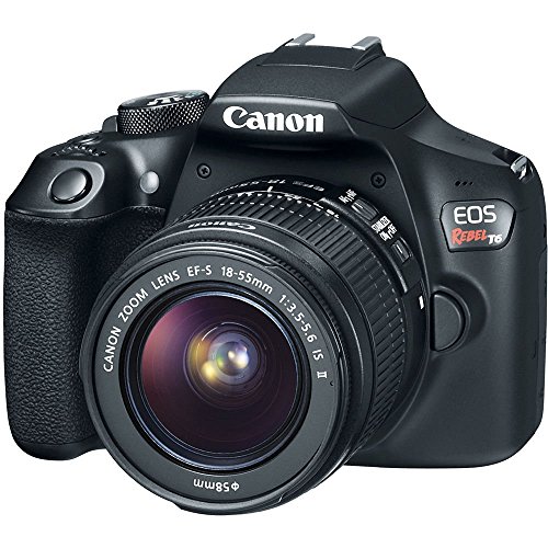 Product Cover Canon EOS Rebel T6 Digital SLR Camera Kit with EF-S 18-55mm f/3.5-5.6 is II Lens, Built-in WiFi and NFC - Black (Renewed)