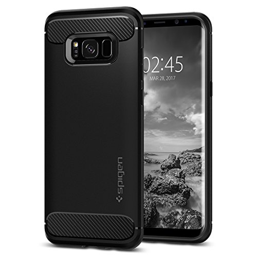 Product Cover Spigen Rugged Armor Designed for Samsung Galaxy S8 Plus Case(2017) - Black