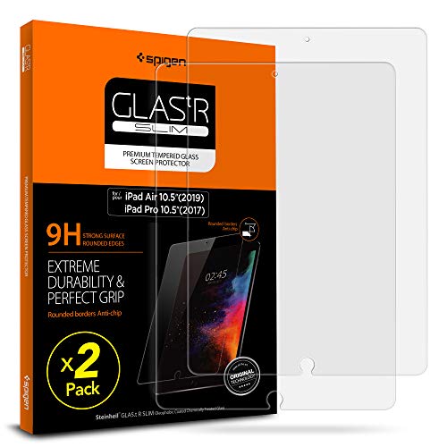 Product Cover Spigen Tempered Glass Screen Protector Designed for New iPad Air [2019] / Pro 10.5 inch (2017) (2 Pack)
