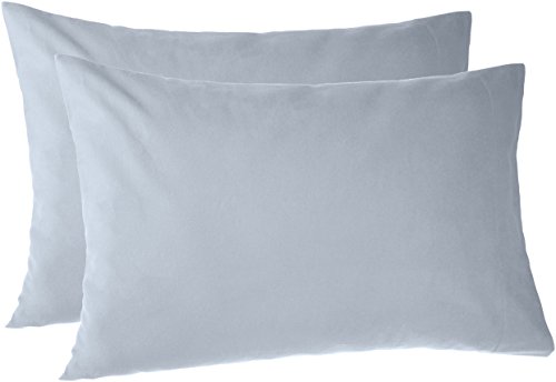 Product Cover Pinzon 170 Gram Flannel Cotton Pillowcases, Set of 2, King, Dusty Blue