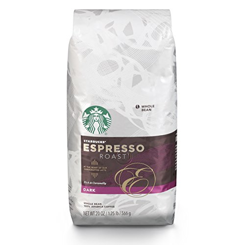 Product Cover Starbucks Espresso Blend Dark Roast Whole Bean Coffee, 20 Oz. Bag | Great Holiday Gift for Coffee Lovers