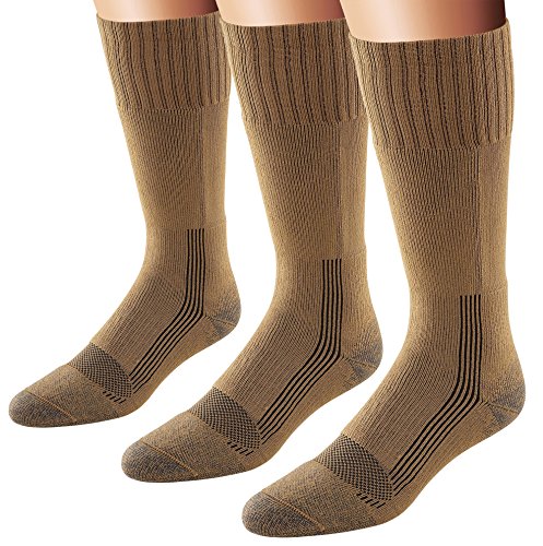 Product Cover Fox River Men's Wick Dry Maximum Mid Calf Military Sock, 3 Pack (Coyote Brown, Large)